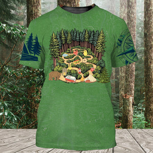 Camping Is A-Maze-Ing All Over Print Shirt