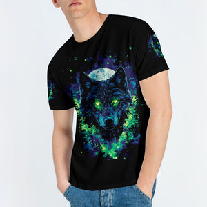 Look Deep Into The Nature And You Will Understand Everything Better Wolf All Over Print Shirt