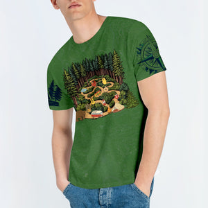 Camping Is A-Maze-Ing All Over Print Shirt