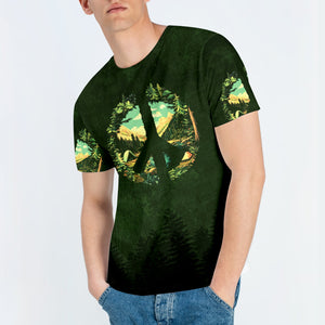 Camp Life Peace Sign All Over Print Shirt