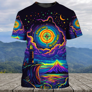 Always Take The Scenic Route All Over Print Shirt