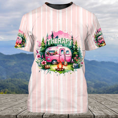 Camping Therapy All Over Print Shirt