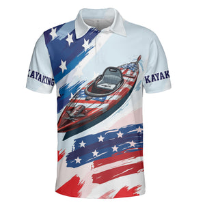Custom Name Kayaking America All Over Print Shirt