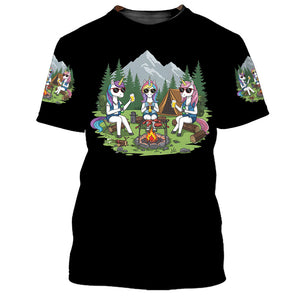 Some Girls Go Camping And Drink Too Much All Over Print Shirt