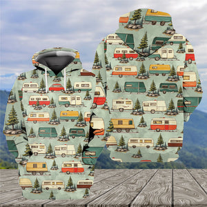 Vintage Camper Car All Over Print Shirt