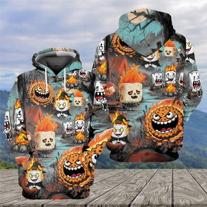 Burnt Marshmallow Halloween All Over Print Shirt
