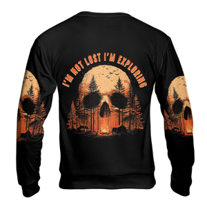 Creepy I'm Not Lost I'm Exploring All Over Print Shirt
