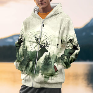 Into The Forest Deer Exposure All Over Print Shirt