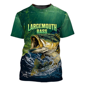 Largemouth Bass Vintage All Over Print Shirt
