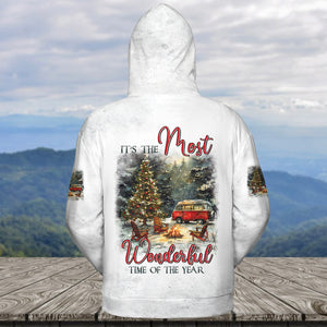 It's The Most Wonderful Time Of Christmas Camping All Over Print Shirt