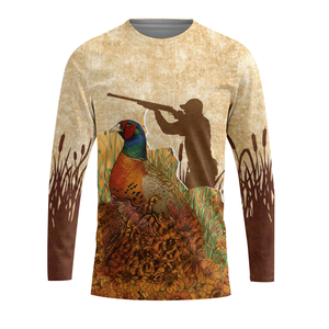 Vintage Wild Pheasant Hunting Flower Camo All Over Print Shirt