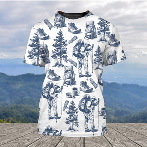 Vintage Hiking Camp All Over Print Shirt