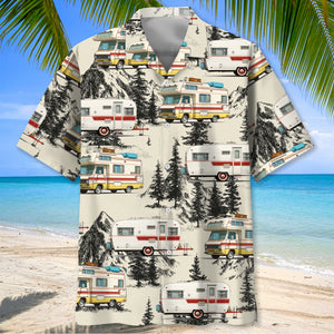 Vintage Camping Car Hawaiian Shirt