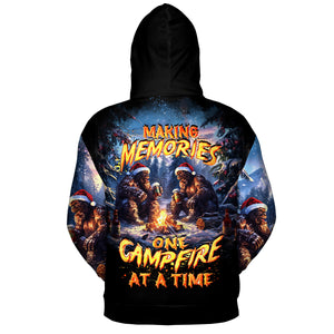 Bigfoot Making Memories One Campfire At A Time Christmas All Over Print Shirt