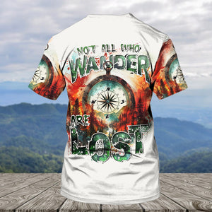 Compass Colorful Not All Who Wander Are Lost All Over Print