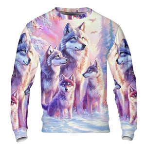 Wolf Family Art All Over Print Shirt