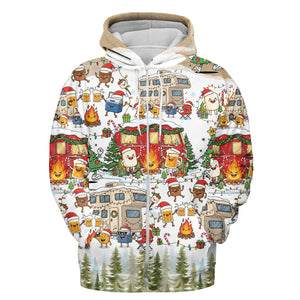 Campsite Christmas Party All Over Print Shirt