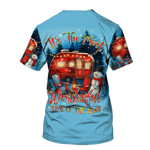 Christmas Camper Winter Wonderland All Over Print Shirt
