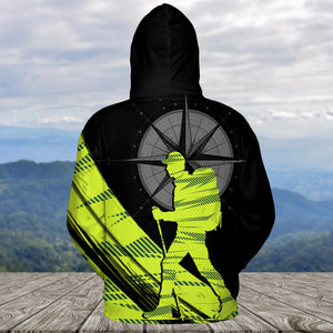 Hiking Find Your Own Path Yellow Neon All Over Print Shirt