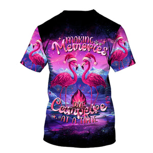 Neon Colorful Making Memories One Campfire At A Time All Over Print Shirt