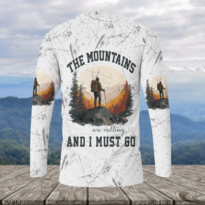 The Mountains Are Calling And I Must Go All Over Print Shirt