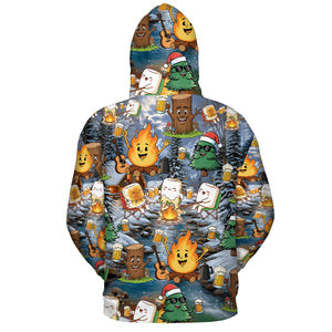 Camping Drinking Beer Party All Over Print Shirt