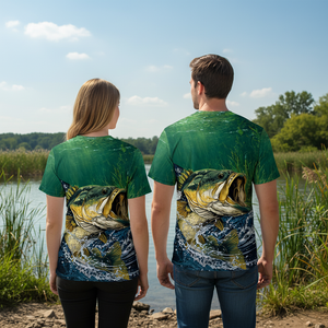 Largemouth Bass Vintage All Over Print Shirt