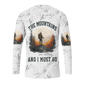 The Mountains Are Calling And I Must Go All Over Print Shirt