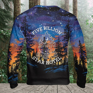 Camping Five Billion Star Hotel All Over Print Shirt