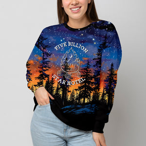 Camping Five Billion Star Hotel All Over Print Shirt