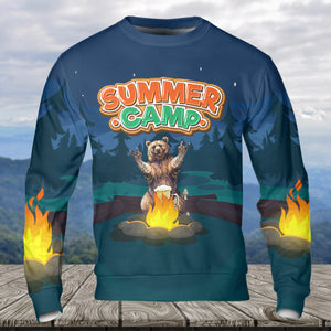 Summer Camp Grizzly Bear All Over Print Shirt