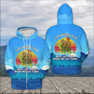 Funny Slow Hiking Team All Over Print Shirt