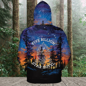Camping Five Billion Star Hotel All Over Print Shirt
