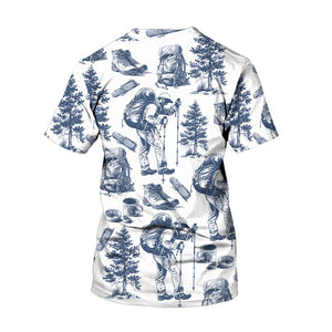 Vintage Hiking Camp All Over Print Shirt