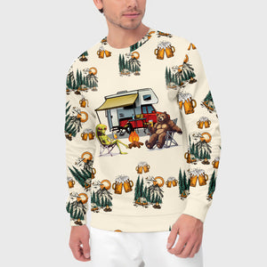Funny Camping Crazy Friend All Over Print Shirt
