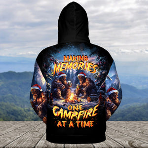 Bigfoot Making Memories One Campfire At A Time Christmas All Over Print Shirt