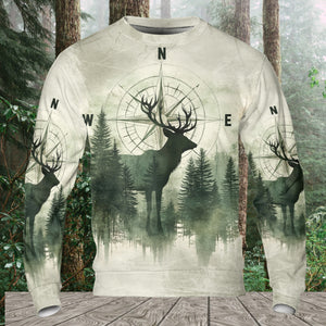 Into The Forest Deer Exposure All Over Print Shirt