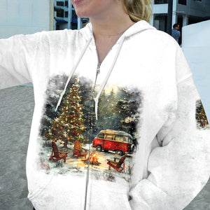 It's The Most Wonderful Time Of Christmas Camping All Over Print Shirt
