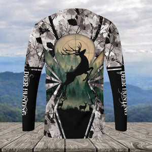 Deer Hunting Peaceful Forest All Over Print Shirt