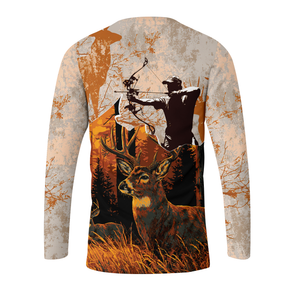 Vintage Deer Hunting Orange All Over Print Shirt