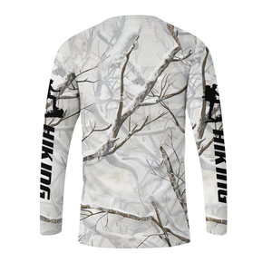 Hiking Winter Camo All Over Print Shirt
