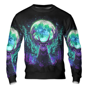 Into The Forest I Go Spirit Deer All Over Print Shirt