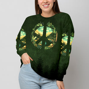 Camp Life Peace Sign All Over Print Shirt
