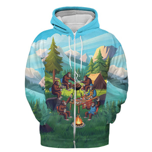 Sasquatch family BBQs All Over Print Shirt