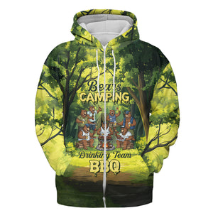 Bear Family BBQs All Over Print Shirt