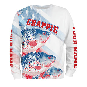 Custom Name Crappie Fish America All Over Print Shirt