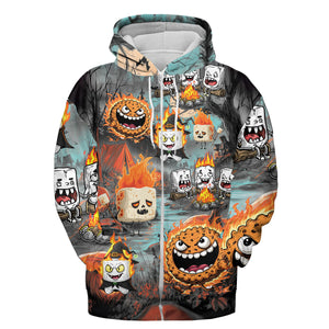 Burnt Marshmallow Halloween All Over Print Shirt