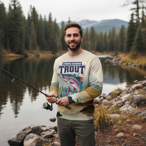 Trout Fish Lover Vintage All Over Print Shirt