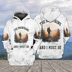 The Mountains Are Calling And I Must Go All Over Print Shirt