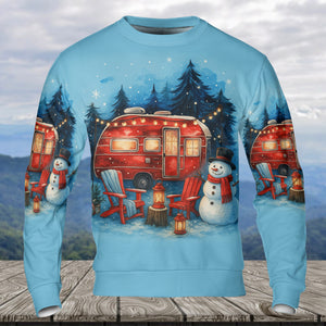 Christmas Camper Winter Wonderland All Over Print Shirt